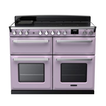 Rangemaster ESDLB110EIPHTH/CM1, Estel Deluxe Induction 110cm Range Cooker,Heather with Chrome Trim