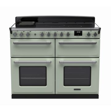 Rangemaster ESDLB110EIPMNT/CM1, Estel Deluxe Induction 110cm Range Cooker,Mint with Chrome Trim