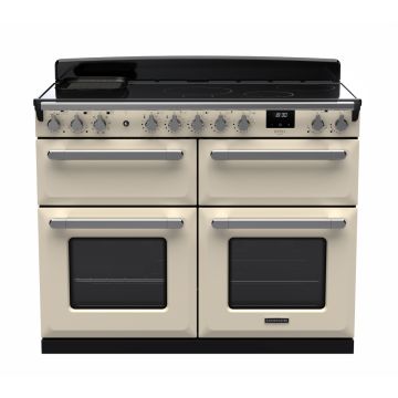 Rangemaster ESDLB110EIPPCR/CM1, Estel Deluxe Induction 110cm Range Cooker,Pale Cream with Chrome Trim