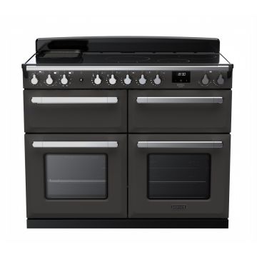 Rangemaster ESDLB110EIPSLT/CM1, Estel Deluxe Induction 110cm Range Cooker,Slate with Chrome Trim