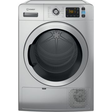 Indesit YTM1192SSXUK, 9KG, Heat Pump Tumble Dryer, White