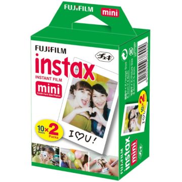 Fujifilm INSTAXFILM20PK, Instax Mini Camera Film, 20 Pack