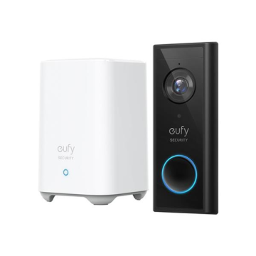Eufy E82101W4, Video Doorbell w/ HomeBase (Battery Powered)