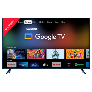 Telefunken N18 GL4330, 43", Google Smart TV, Black