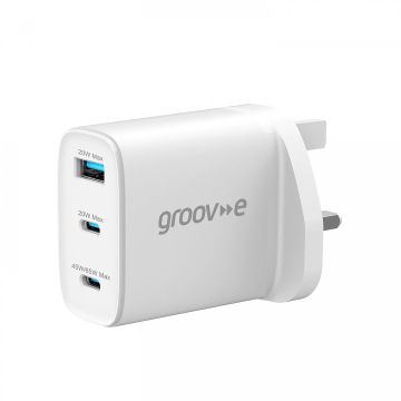 Groove GVMA109WE, 3-Portal USB Charger 65W