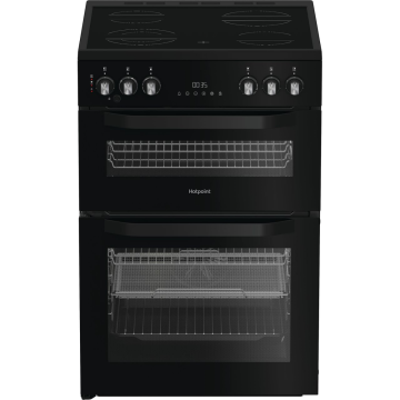 Hotpoint HDE6VDCASB1, 60cm, Electric Ceramic Cooker, Black