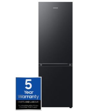 Samsung RB34C600EBN, 185 x 60cm, 230/114L, Freestanding Fridge Freezer, Black