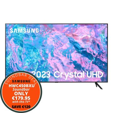 Samsung CU7100 UE55CU7100KXXU, 55", HDR 4K Smart LED TV (2023)