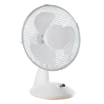 Daewoo 823493, 9" Oscillating Desk Fan, White
