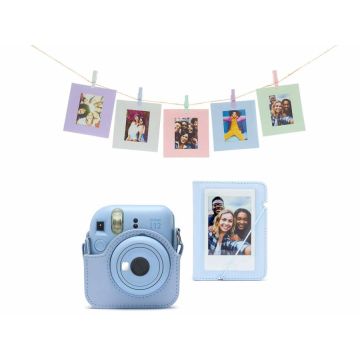 Fujifilm Instax Mini 12, Instant Camera Accessory Kit, Pastel Blue