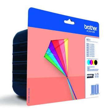 Brother LC223MULTI, 4 Colour Ink Cartridge, Multipack