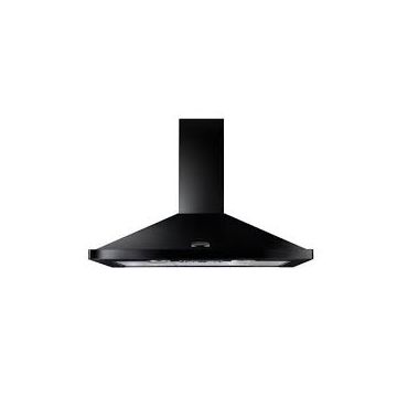 Rangemaster LEIHDC110BC, 110cm, Chimney Hood, Black