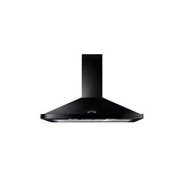 Rangemaster LEIHDC90BC, 90cm, Chimney Hood, Black