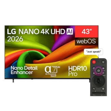LG NU85 43NU850B6LAAEI, 43", 4K, LED 4K Smart TV