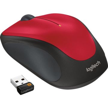Logitech M235, Wireless Optical Mouse, Red