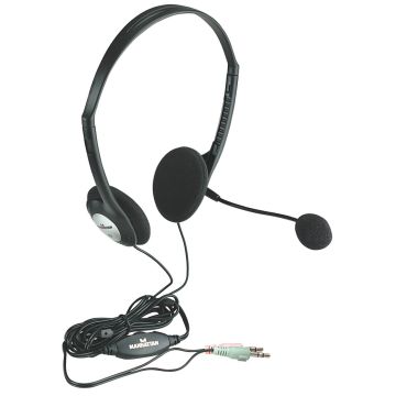 Mahattan 164429, Stereo, Headset + Microphone