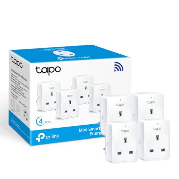 TP Link TAPOP1104PK, Smart Wi-Fi Socket w/ Energy Monitoring (4-Pack)