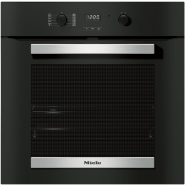 Miele H2455BP, 60cm, Pyro Built-In Single Oven, Black