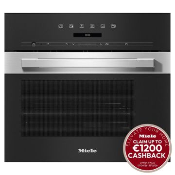 Miele DG7240, Built-In Steam Oven, Stainless Steel/Black