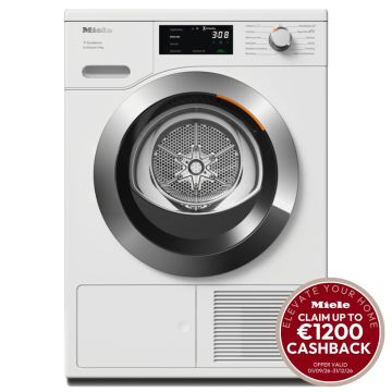 Miele TEH785, 9KG, Heat Pump Tumble Dryer, White