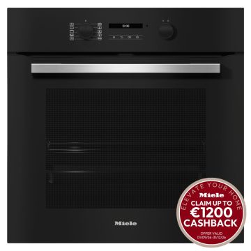 Miele H27661BP, 76L, Pyrolytic Smart Oven, Black & Stainless Steel