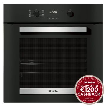 Miele H2455B, Built-In Oven w/ Catalytic Liners, Black