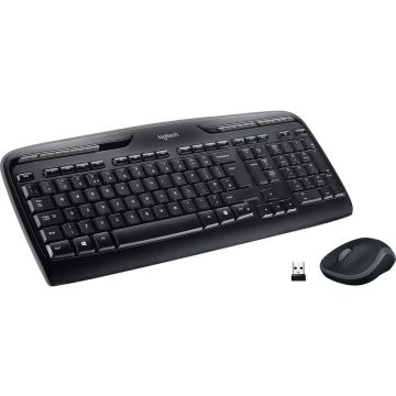 Logitech MK330, Wireless Keyboard & Mouse Set, Black