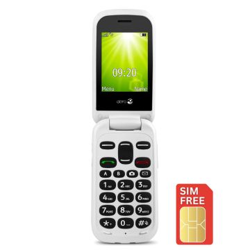 Doro 2404 7354, Camera Mobile Phone w/ Large Display, Black/White