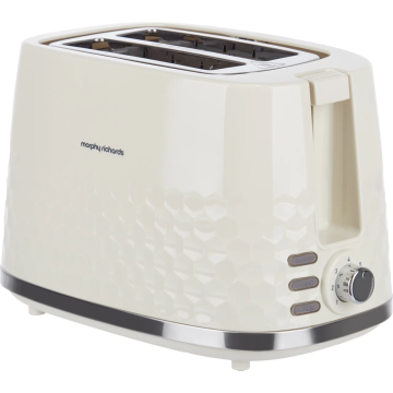 Morphy Richards 220032, Hive 2-Slice Toaster, Cream