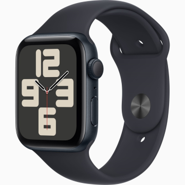 Apple Watch SE MRE73QAA, 44mm, GPS Smart Watch, Midnight Case/Band