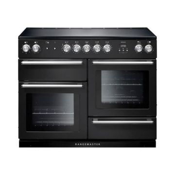 Rangemaster Nexus NEX110EICB/C, Induction Range Cooker, Black
