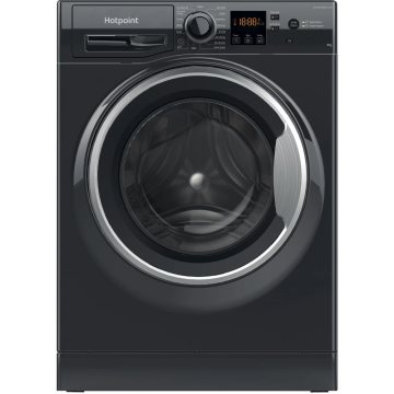 Hotpoint NSWM845CBSUKN, 8KG, 1400rpm, Washing Machine, Black