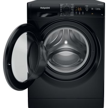 Hotpoint NSWM945CBSUKN, 9KG, 1400rpm, Washing Machine, Black