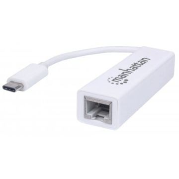 Manhattan 507585, Type-C to Gigabit Network Adapter, USB 3.1 Gen 1 (5 Gbit/s)
