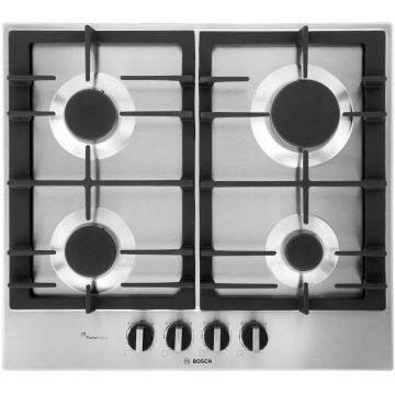 Bosch PCP6A5B90, Serie 6, Gas Hob, Brushed Steel