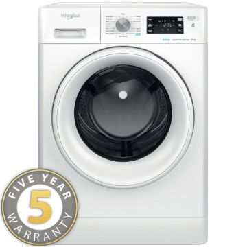 Whirlpool FFB9458WVUKN, 9KG, 1400rpm, Washing Machine, White