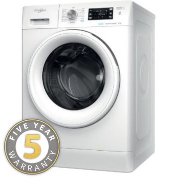 Whirlpool FFB8458WVUKN, 8KG, 1400rpm, FCare+, Washing Machine, White