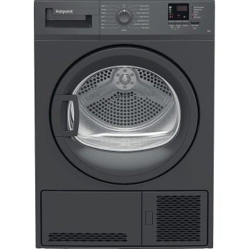 Hotpoint CHDC92GGGDUK, 9KG, Condenser Tumble Dryer, Graphite