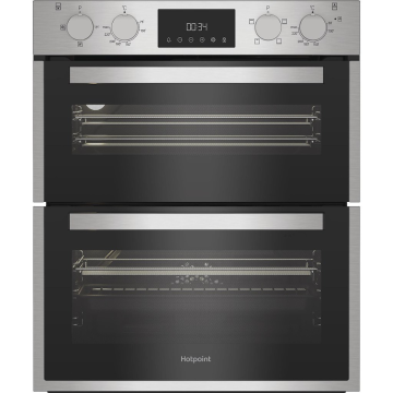 Hotpoint DUH10DIX, Built-Under Electric Double Oven, Stainless Steel