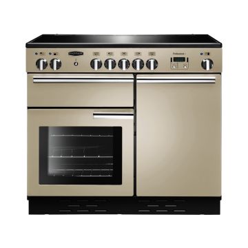 Rangemaster PROP100EICR/C, Professional Plus Induction 100cm Range Cooker,Cream with Chrome Trim
