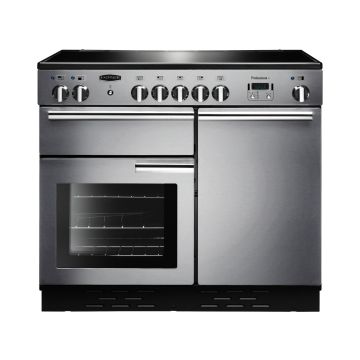 Rangemaster PROP100EISS/C, Professional Plus Induction 100cm Range Cooker,Stainless Steel with Chrome Trim