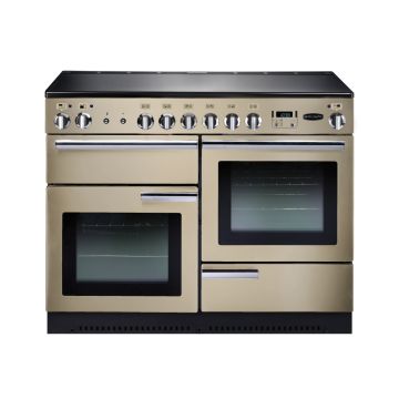 Rangemaster PROP110ECCR/C, Professional Plus Ceramic 110cm Range Cooker,Cream with Chrome Trim