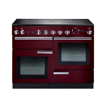 Rangemaster PROP110EICY/C, Professional Plus Induction 110cm Range Cooker,Cranberry with Chrome Trim