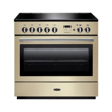 Rangemaster PROP90FXEICR/C, Professional Plus Induction 90cm Range Cooker,Cream with Chrome Trim