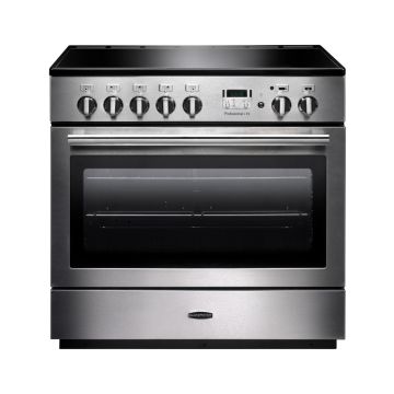 Rangemaster PROP90FXEISS/C, Professional Plus Induction 90cm Range Cooker,Stainless Steel with Chrome Trim