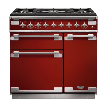 Rangemaster ELS90DFFRD/, Elise Dual Fuel 90cm Range Cooker,Cherry Red