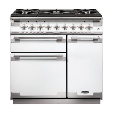 Rangemaster ELS90DFFWH/, Elise Dual Fuel 90cm Range Cooker,White