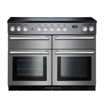 Rangemaster NEXSE110EISS/C, NEXUS, Range Cooker, Stainless Chrome