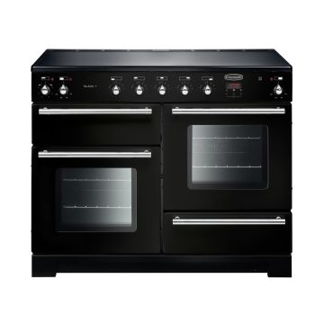 Rangemaster TOLP110EIGB/C, Toledo+ Induction 110cm Range Cooker,Gloss Black with Chrome Trim