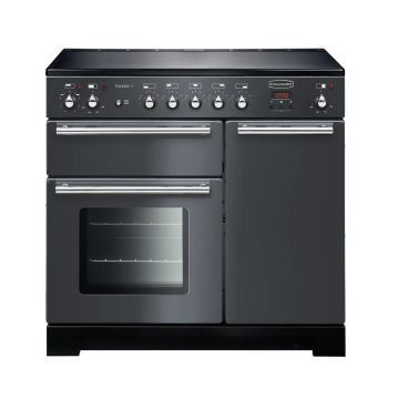 Rangemaster TOLP90EISL/C, Toledo+ Induction 90cm Range Cooker,Slate with Chrome Trim